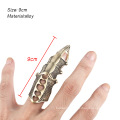 Shangjie OEM anillos Halloween 2021 New Arrival Unique Gothic Armor Knuckle Rings Jewelry Cool Gold Plated Ring Finger Mens Ring